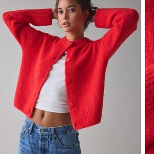 New, BDG Red Cardigan